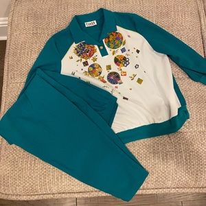 Vintage TEDDI 2pc pants set